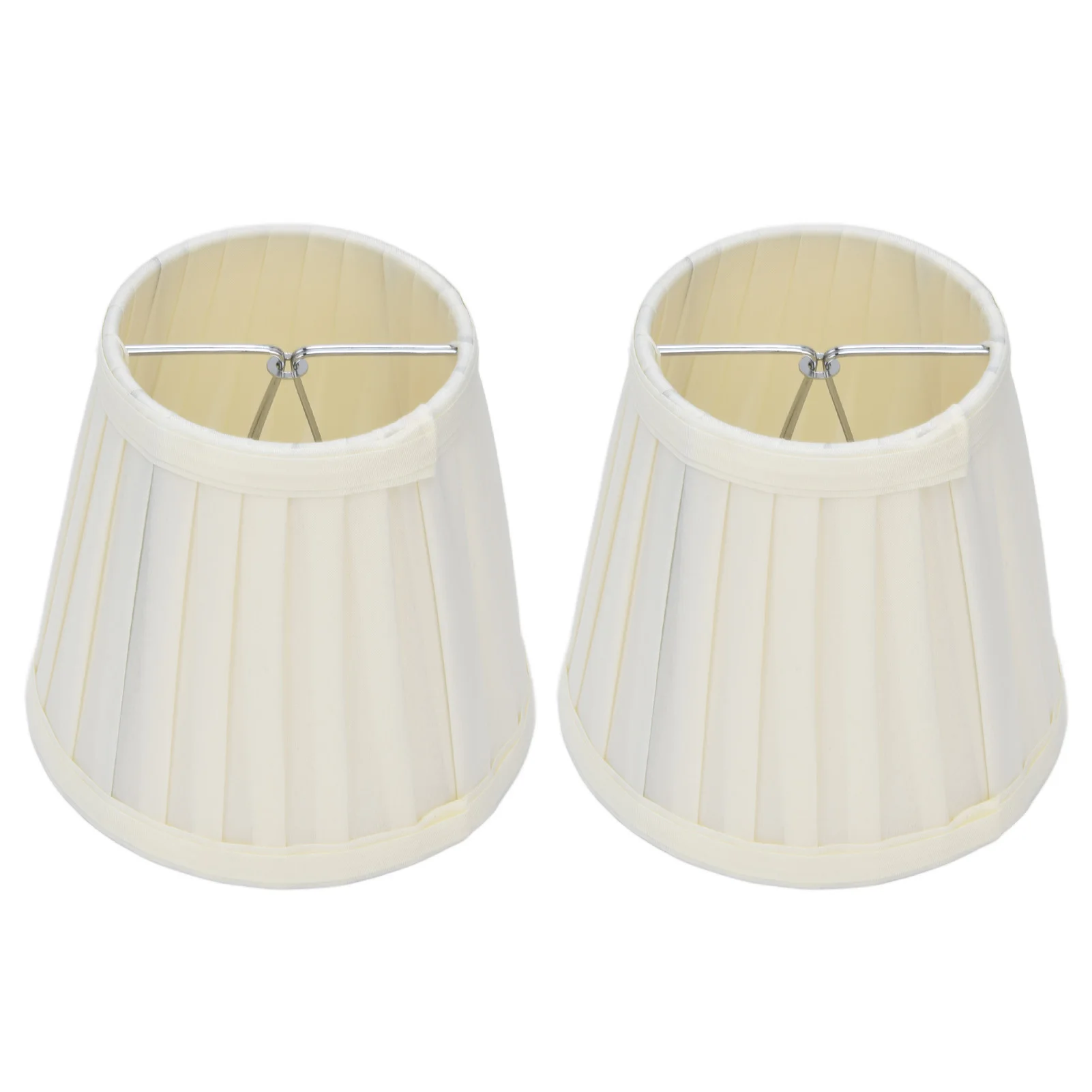 2pcs Cloth Lampshade European Simple Style Small Lamp Shade Cover Clip On Bulb Lampshades for E14 Table Chandelier Wall Lamps