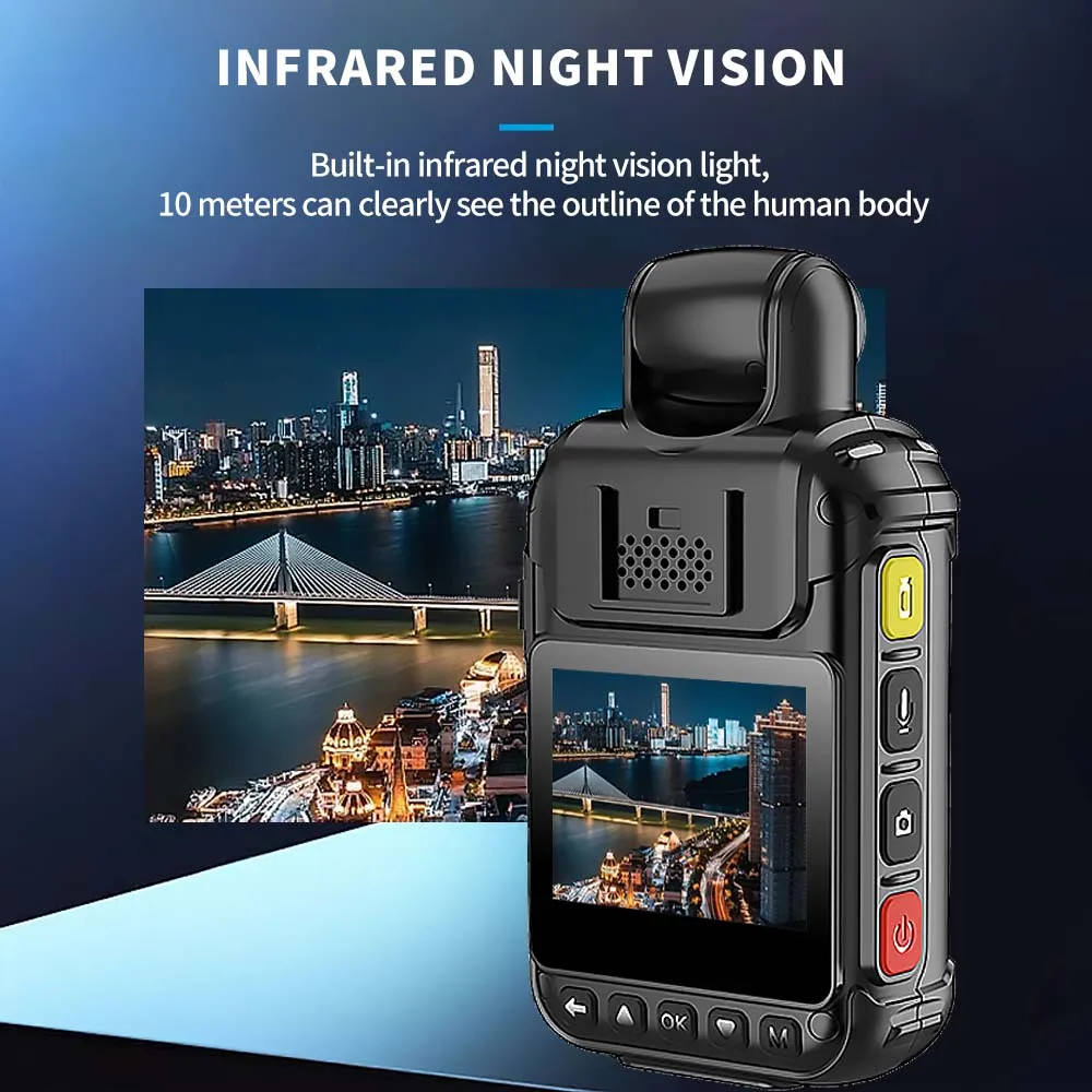 Customizable 2024 new body camera released up and down 350-degree rotating lens flexible and convenient to use