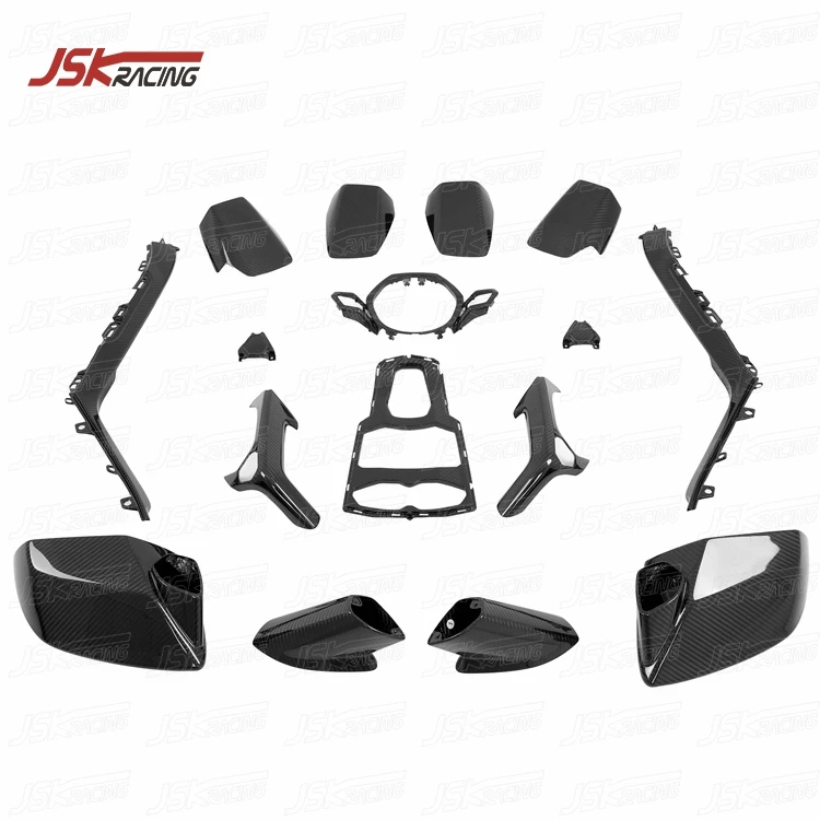 Carbon Fiber Interiors (16 Pcs) Replacement for 2014-2019 Lambo Huracan Lp610-4 Lp640