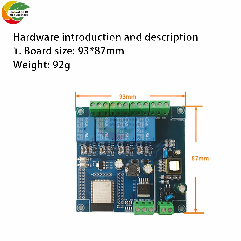 AC/DC ESP32 WIFI Bluetooth BLE 4 Chiều Module Relay ESP32-WROOM Ban Phát Triển Module