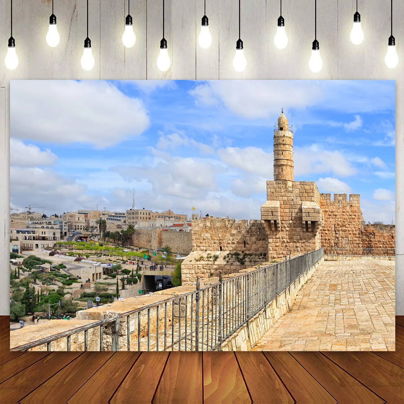 Jerusalem Backdrop Tower David Old Historical Ancient Build City Landmark Jewish Wailing Wall Landscape Photography Background