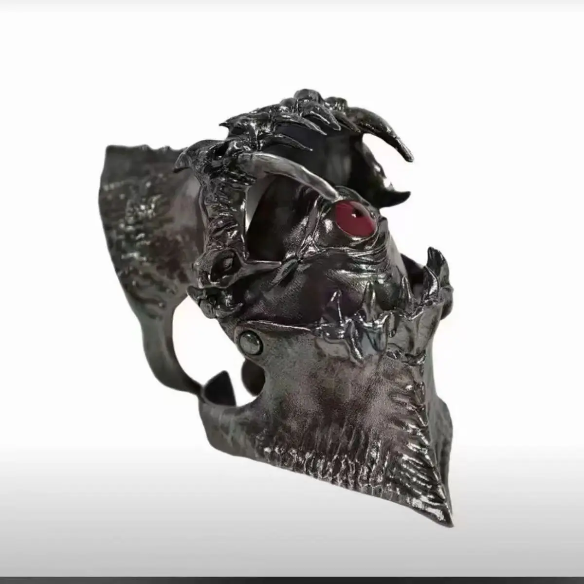Vintage Teufelsauge-Ring mit Beweglichem Indexfinger, Punk-Statement-Ring, Gotischer Partyschmuck – Detail 6