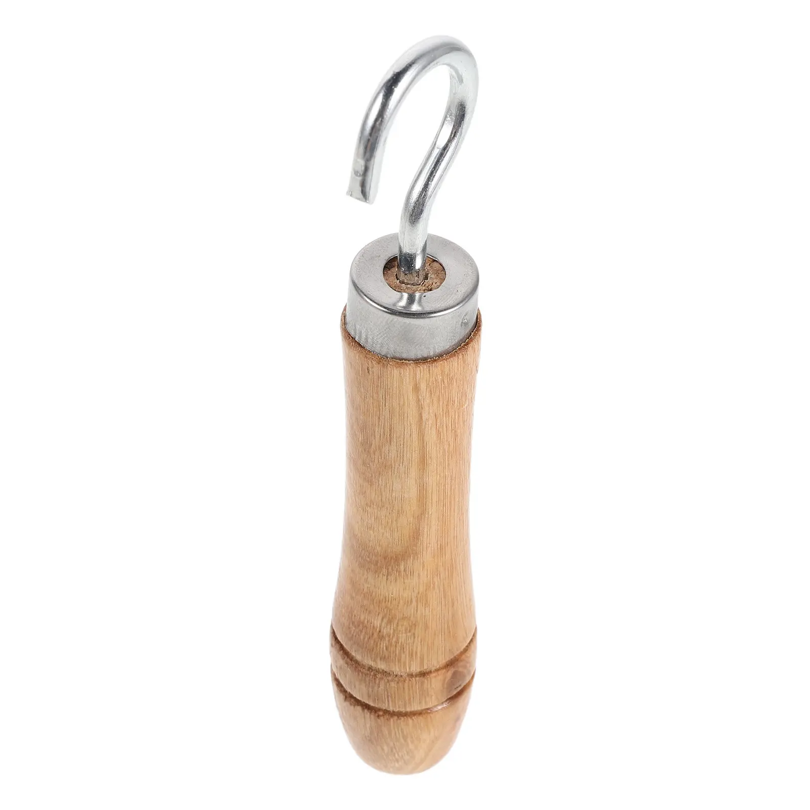 Wooden Handle Zipper Puller Easy Dressing Assist Tool for Elderly One Hand Use Zipper Aid for Seniors with Weak Hands