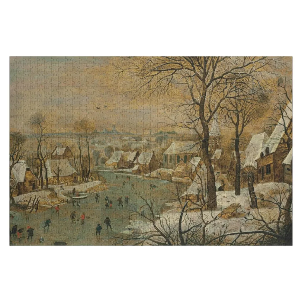 

Pieter Brueghel II The Birdtrap Jigsaw Puzzle Diorama Accessories Novel Toys For Children 2022 Puzzle