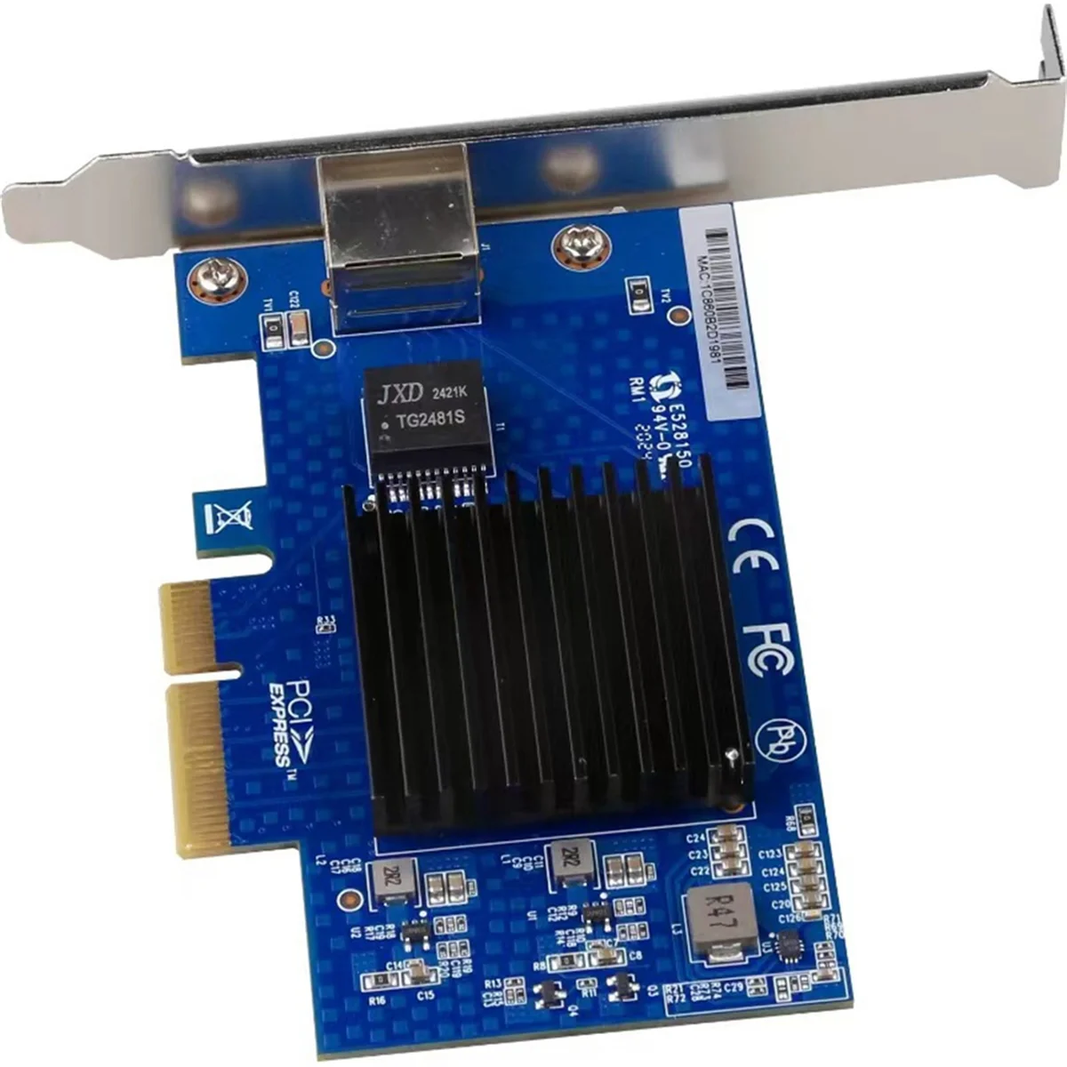 A51I PCIE 3.0 4X 10G Network Card AQC107 Server NIC Compatible with X8/X16 for Linux Win10/11 System