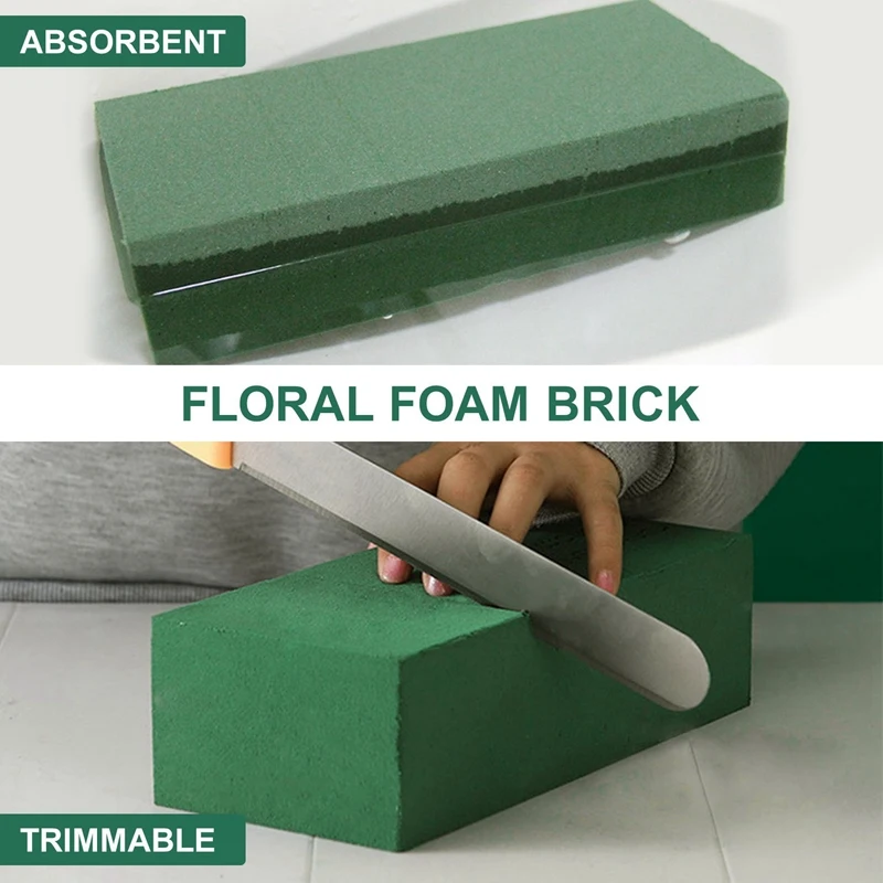 

6 шт. цветочные пенопластовые кирпичи, упаковка цветов, композиция цветов, принадлежности для флориста для декора растений-A42I