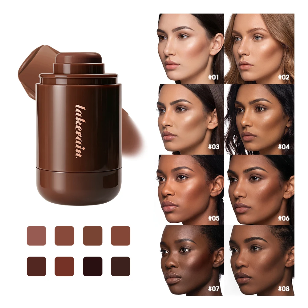 Cream Bronzer Stick Portable Creamy Light Non Sticky Texture Easy Blend For Face Contour Shaping Bronzing Makeup