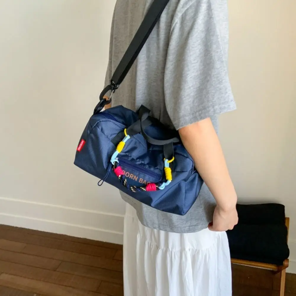 

Простая легкая сумка для боулинга, большая вместительная нейлоновая сумка через плечо для отдыха, повседневные женские сумки с регулируемым ремешком, дорожные сумки