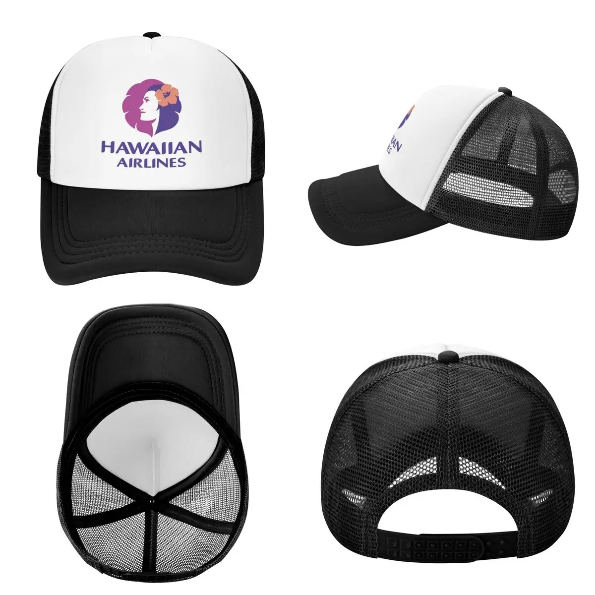 Hawaiian Airlines Herc Travel End Of Southern Summer SaleCap Fashion Mesh Baseball Caps Adjustable Hat Hip Hop Summer