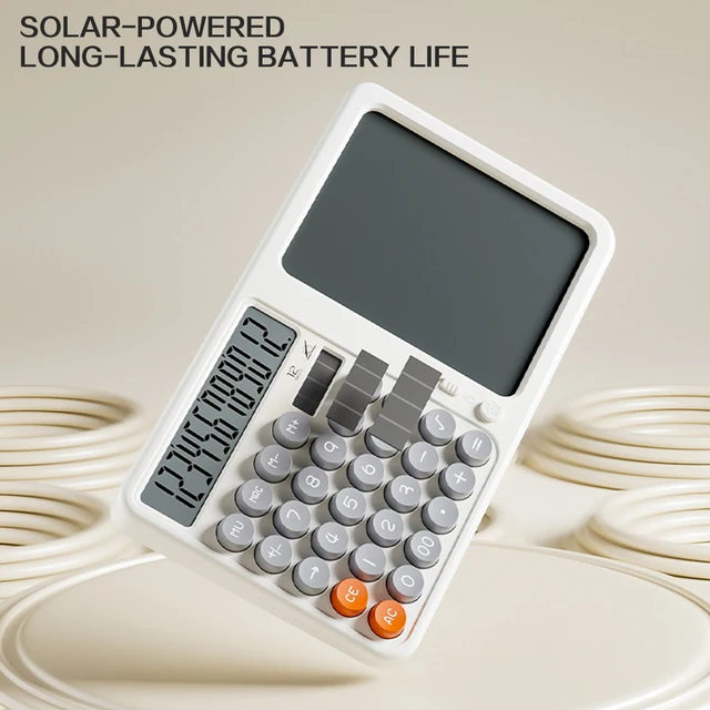 Writing Tablet Calculator Solar Powered LCD Notepad With Writing Padeye-Protection LCD Paperless Design Protecting Children Eyes 4 Writing Tablet Calculator Solar Powered LCD Notepad With Writing Padeye-Protection LCD Paperless Design Protecting Children Eyes 4