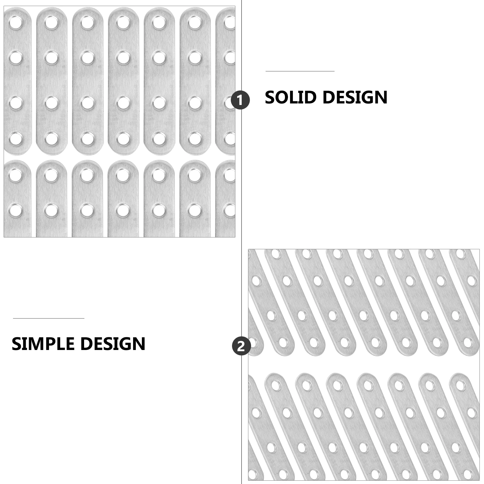 

20pcs Stainless Steel Corner Brackets Heavy Duty Flat Angle Connectors for Shelves Wardrobes Cabinets Furniture Metal Bracket