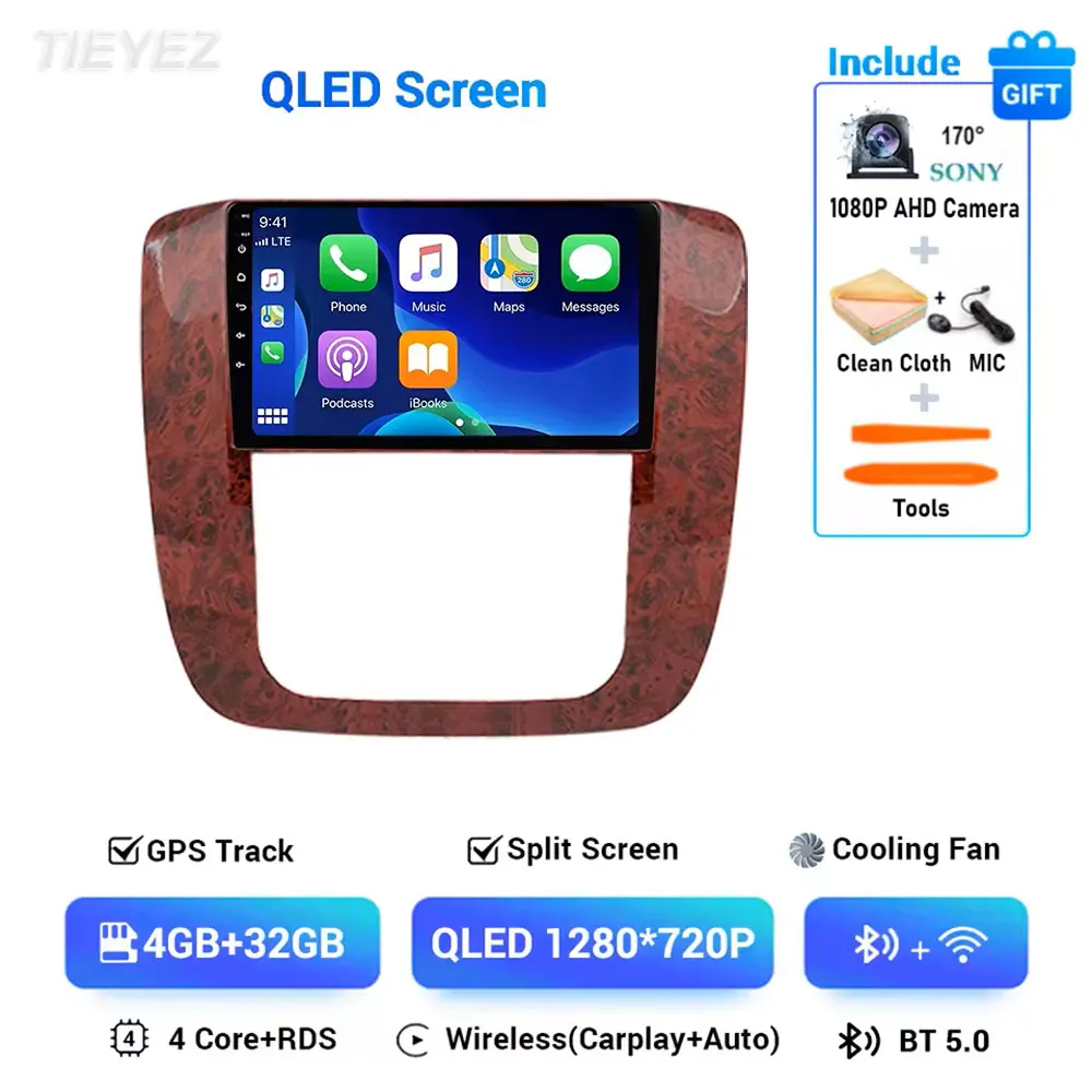 Android 15 Autoradio Voor GMC Yukon Chevrolet Tahoe Suburban 2007-2012 Navigatie GPS Auto Carplay Scherm Wifi 4G BT