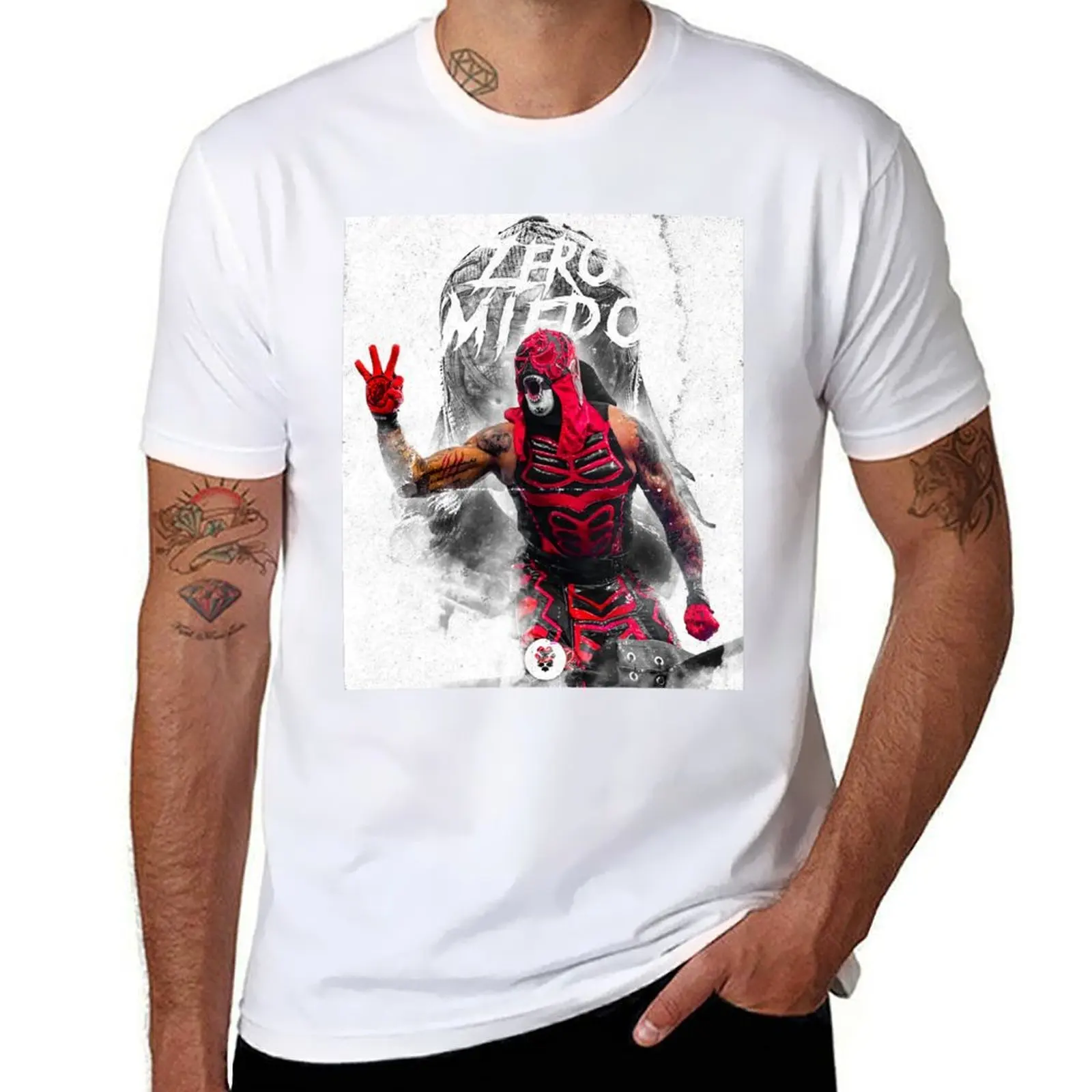 

Pentagon jr. - Penta El Zero Miedo (AEW Wrestling Lucha Libre Artwork) T-Shirt man t shirt graphic cotton tshirt 100% T-Shirt