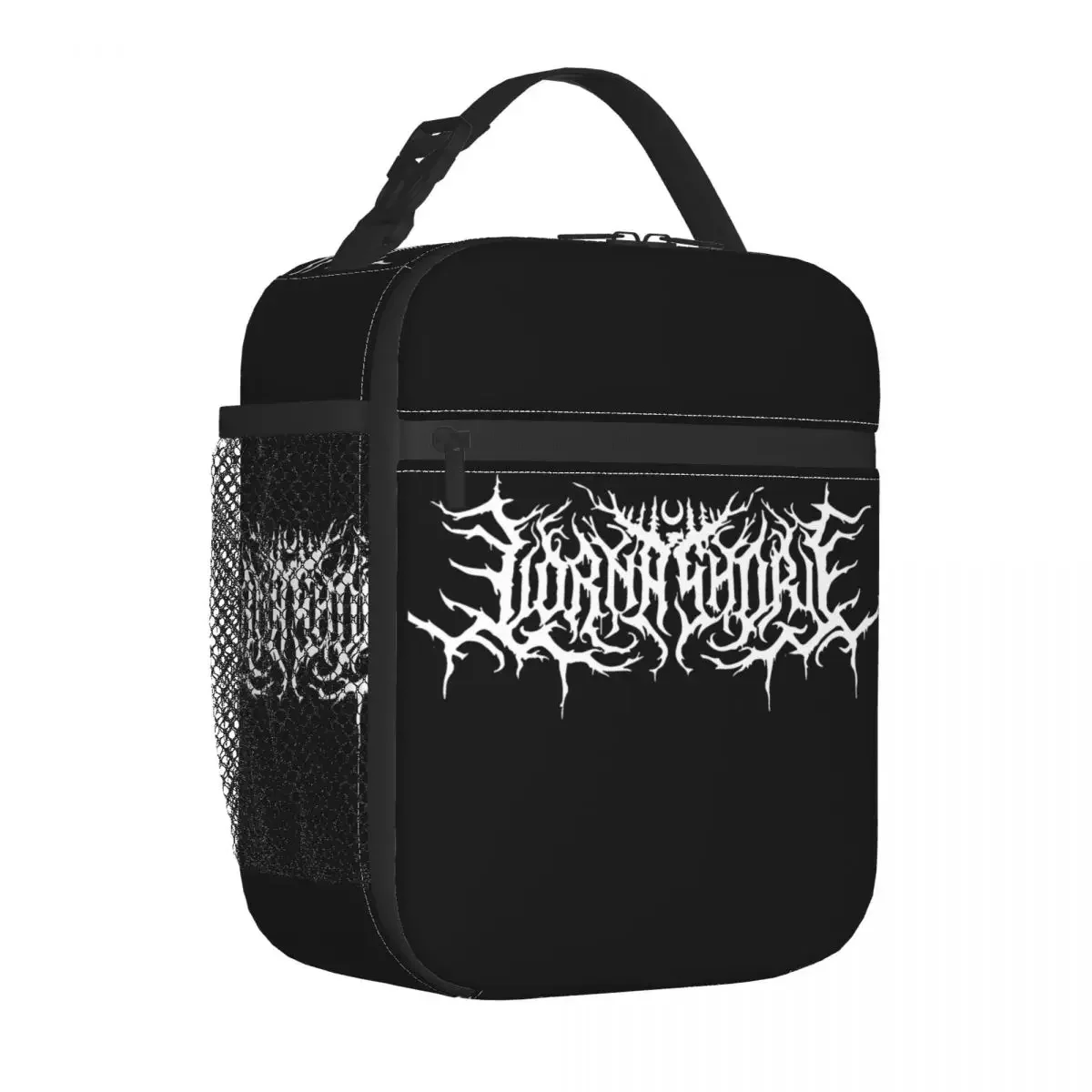 Lunch Bag com isolamento térmico com logotipo Lorna Shore para homens e mulheres, alta capacidade, reutilizável, sacola, lancheira, escritório, viagem