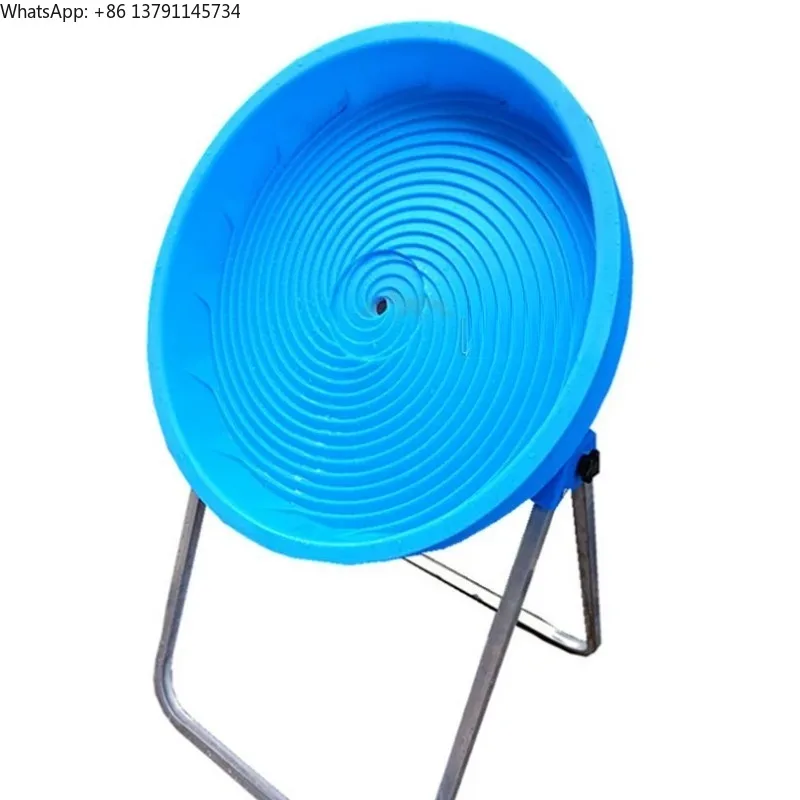 Tilt disc sorter spiral rotation separation turbine gravity separation gold panning equipment