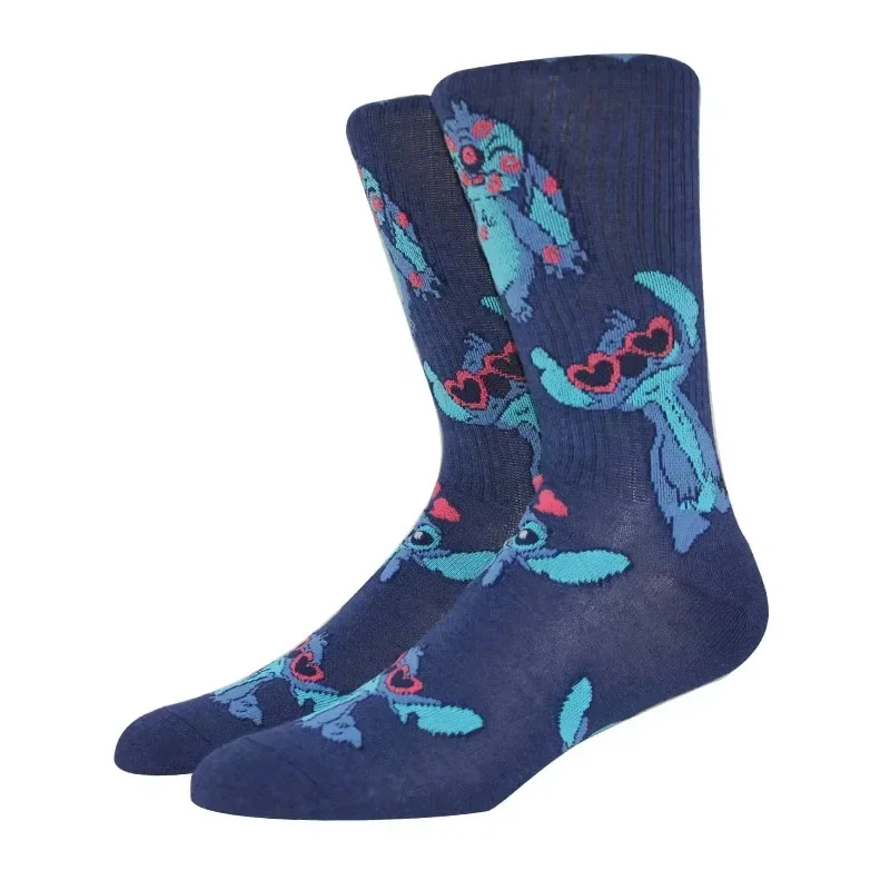 Neues Design Lange Herrensocken Hochwertige Bequeme Cartoon-Charakter-Socken für Männer und Frauen Modische Lustige Socken Anime-Socken Größe 36-45 – Detail 8