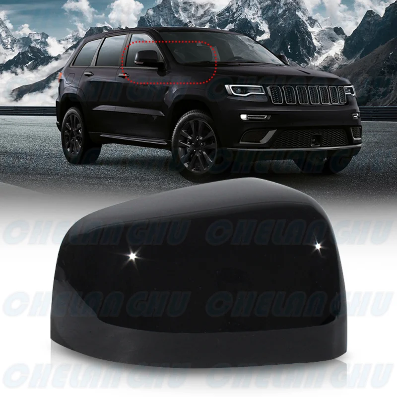 

For Jeep Grand Cherokee/Dodge Durango 2011 2012 2013 2014 2015 2016 2017 2018 2019 Right side Black Painted Mirror Housing Cover