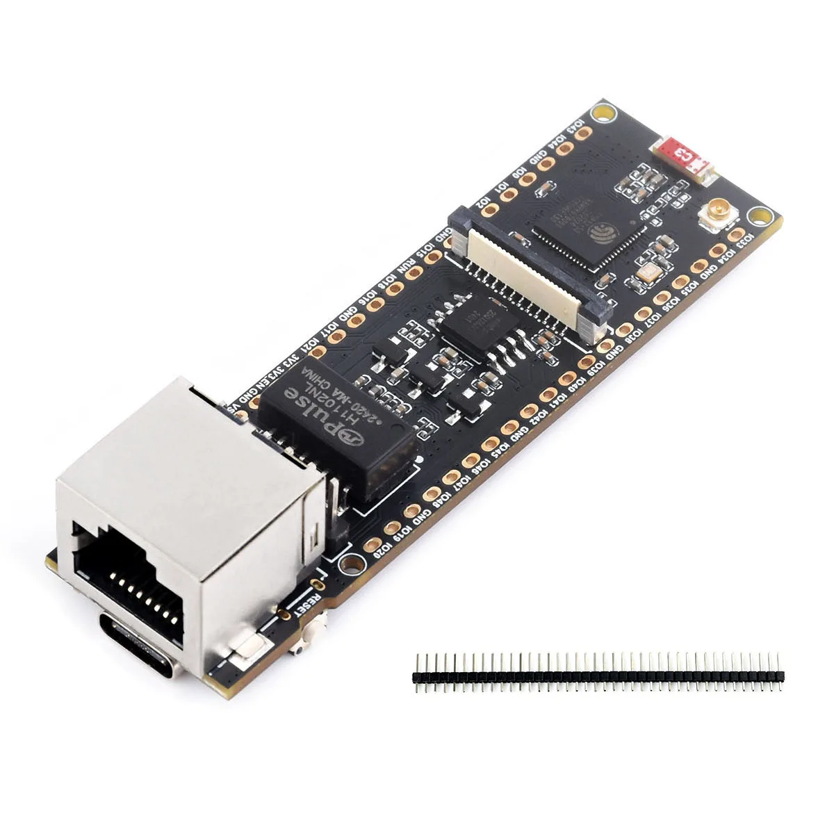 Waveshare ESP32-S3 ETH Development Board,10/100Mbps RJ45 Ethernet port, 240MHz Dual Core, Optional for PoE Module/ Camera Module