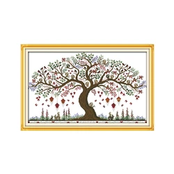 Amore albero di punto croce kit 14ct 11ct count tela stampata cuciture ricamo FAI DA TE cucito a mano