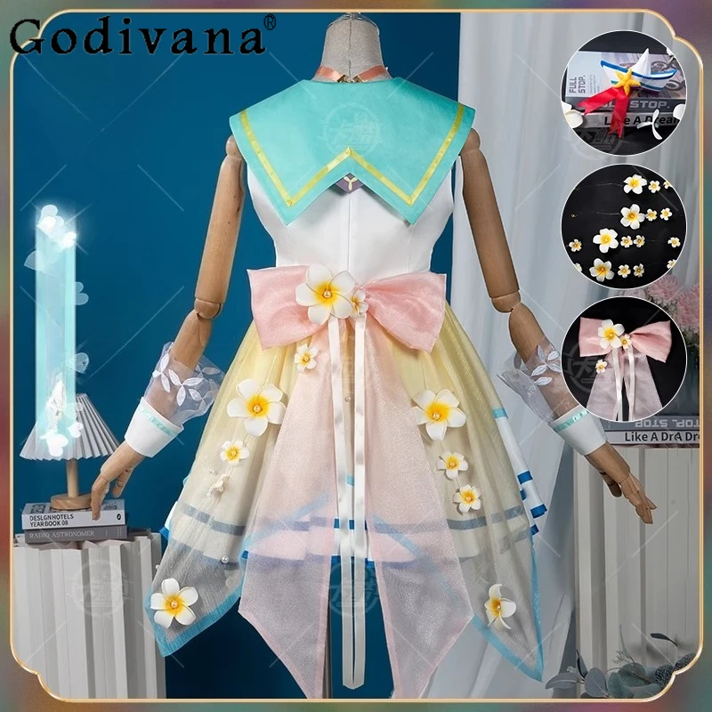 Role Play King Cos of Glory Dolia Cosplay Costume Wig Golden Tide Women Adult Skirt Set Sweet Anime Female Carnival Suits