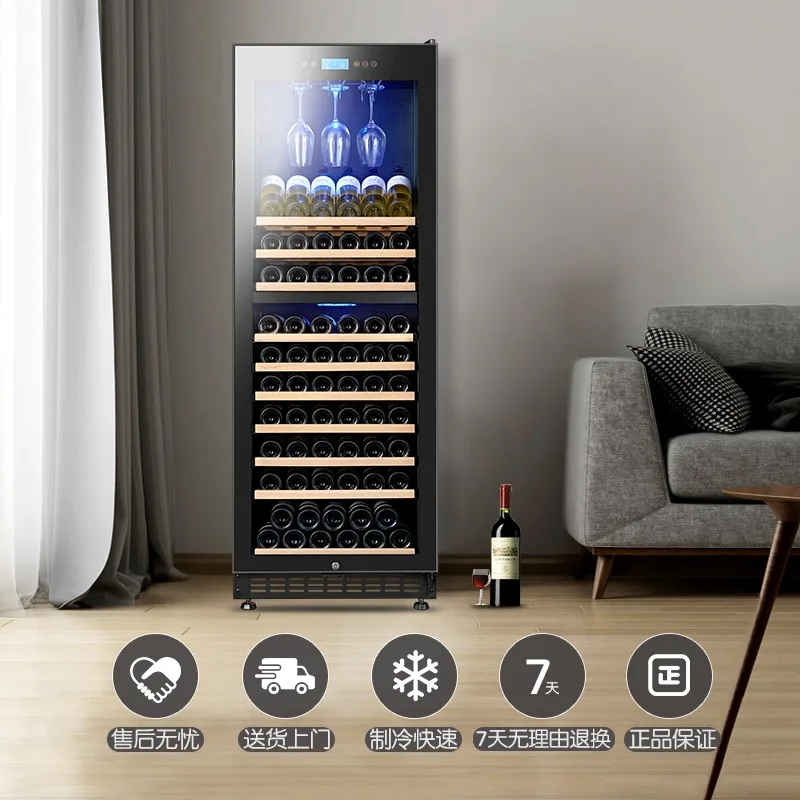 Constant Temperature Wine Cabinet Household Living Room Ice Bar Double Temperature Tea Refrigerator Refrigerator Display Cabinet
