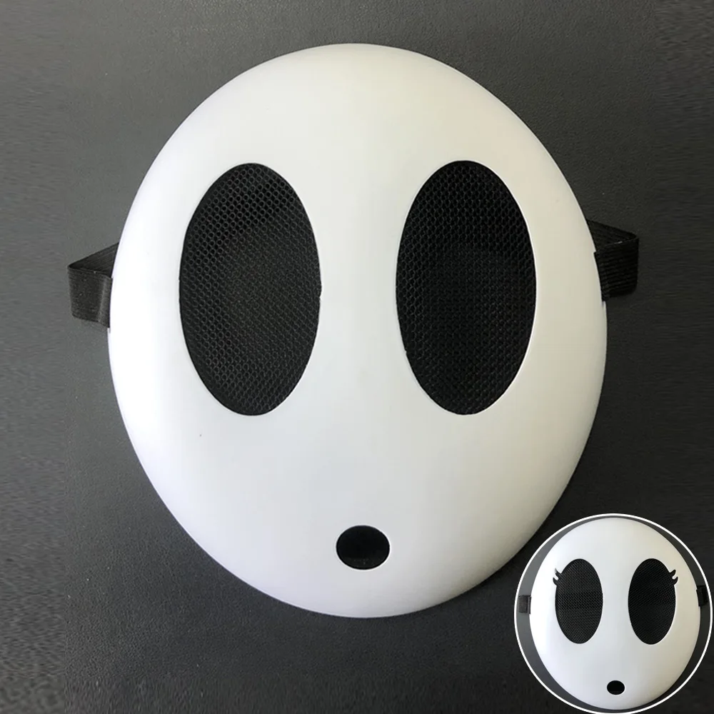 

Game Bros Shy Guy Mask Cosplay Funny Unisex Kid Boys Girls Adlut Plastick Masks Halloween Carnival Party Costume Props