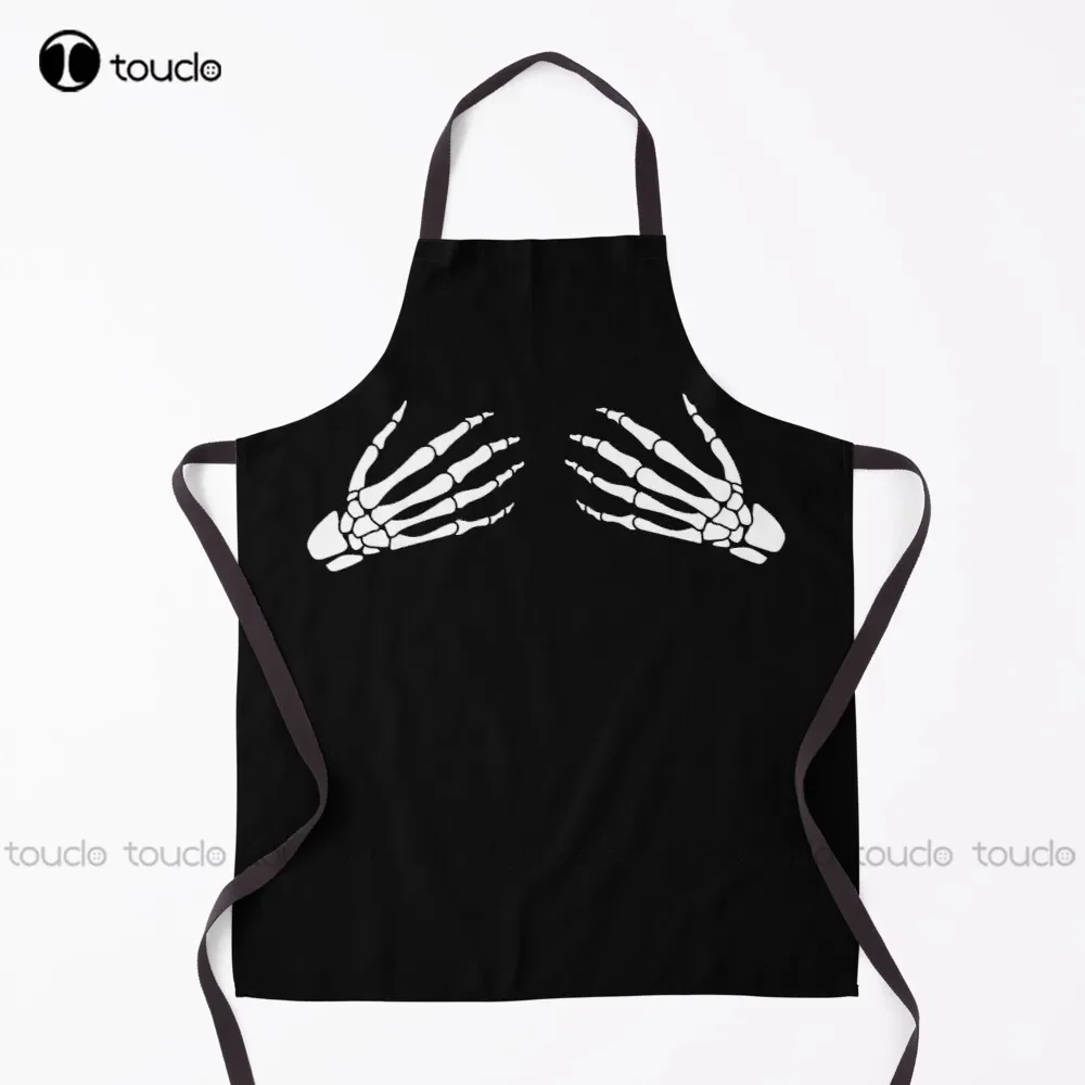 

Новый забавный фартук с бюстгальтером в виде скелета на Хэллоуин, фартук стилиста, унисекс