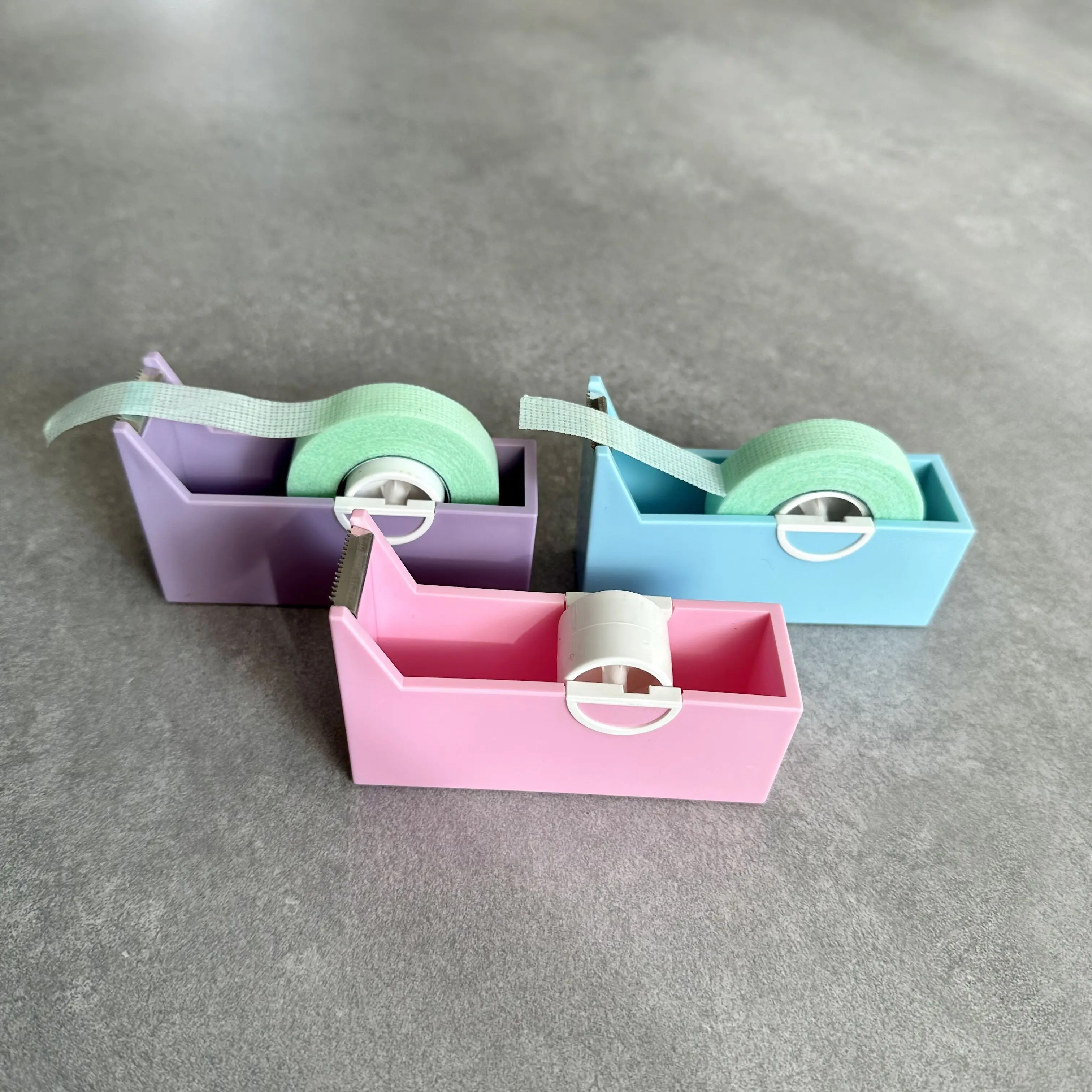 

best seller products on amazon 2023 new Cute Pink Blue Eyelash Extension Tape Splitter Tape Dispenser eyelash tape cutter