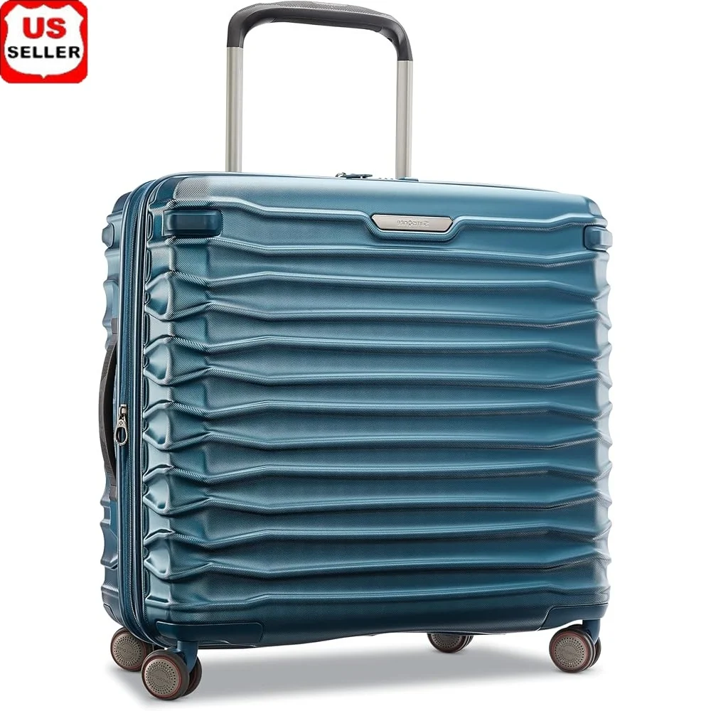 

Expandable Hardside Luggage with Double Spinner Wheels Ergonomic Pull System Durable Polycarbonate Shell Reliable Zippers Travel