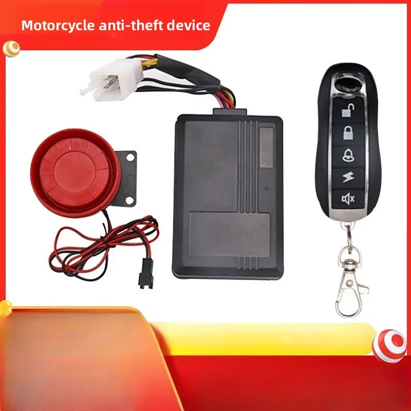 

12V Motorcycle Electric Vehicle Anti-theft Alarm, One-click Start Voice Alarm Dustproof and Waterproof 3D Sensing