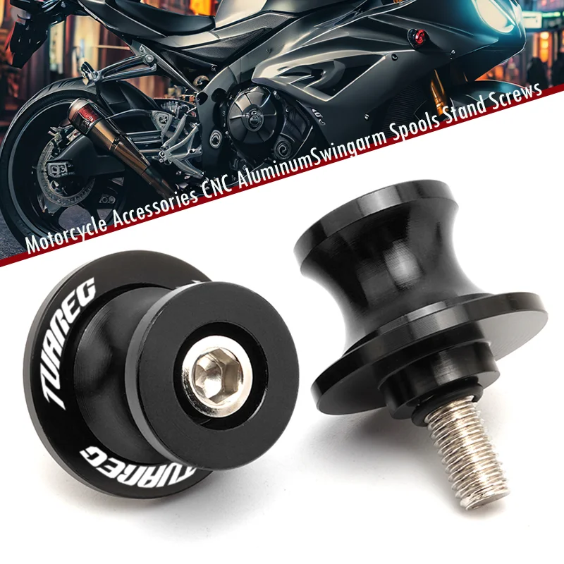 For Aprilia Tuareg 660 Tuareg660 2022 2023 Swingarm Spools Sliders Stand Screws CNC Motorcycle Accessories M6 Bolts 1 Pair