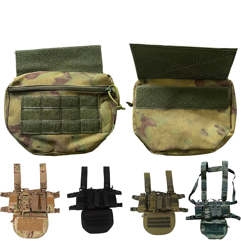 Tactical Vest Fanny Pack Drop Pouch HPC CPC LBT MK3 MK4 Chest Rig Plate Carrier Storage Bag Hook Loop Carrier Dump Bag