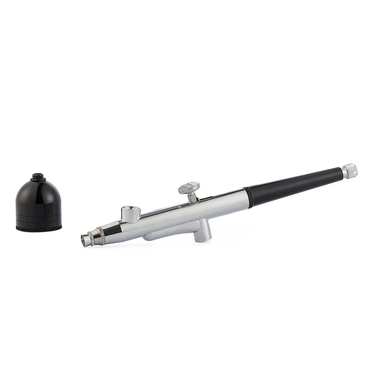 Aerógrafo portátil de ação única, bicos de 0.3mm, caneta aerógrafo para modelo de bolo, unhas, pintura de carro, beleza, jato de tinta-preto