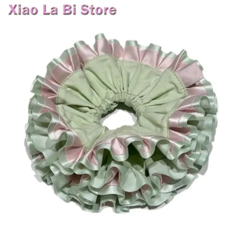 

XXFD Delicate Hair Tie With Pleated Design Scrunchie Hair Accessory Hairpiece Ponytail Holder For Workouts Parties Daily Use