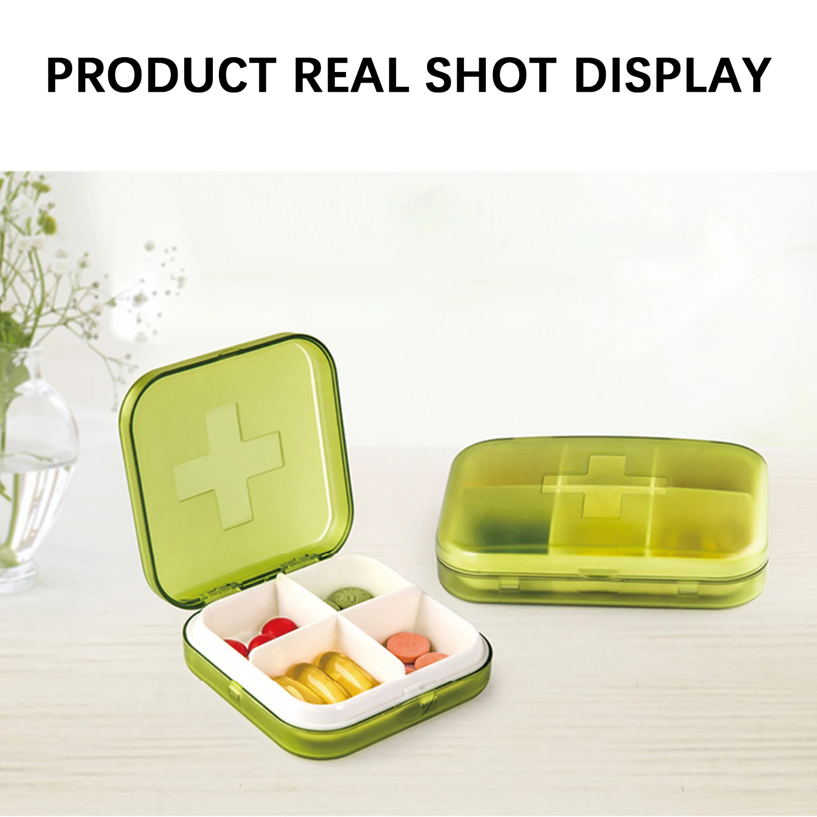 Waterproof Small Pillbox For Pocket Dustproof Travel Medication Box With Lids For Vitamins