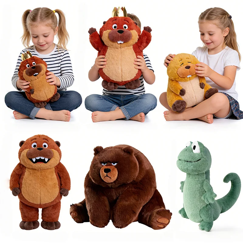 Nuevo y Popular Peluche de Hoppers, Peluche de Tom Lizard de la Serie de Anime King George, Peluche de Mabel Loaf y Ellen, Juguetes de Peluche de Animales, Regalo