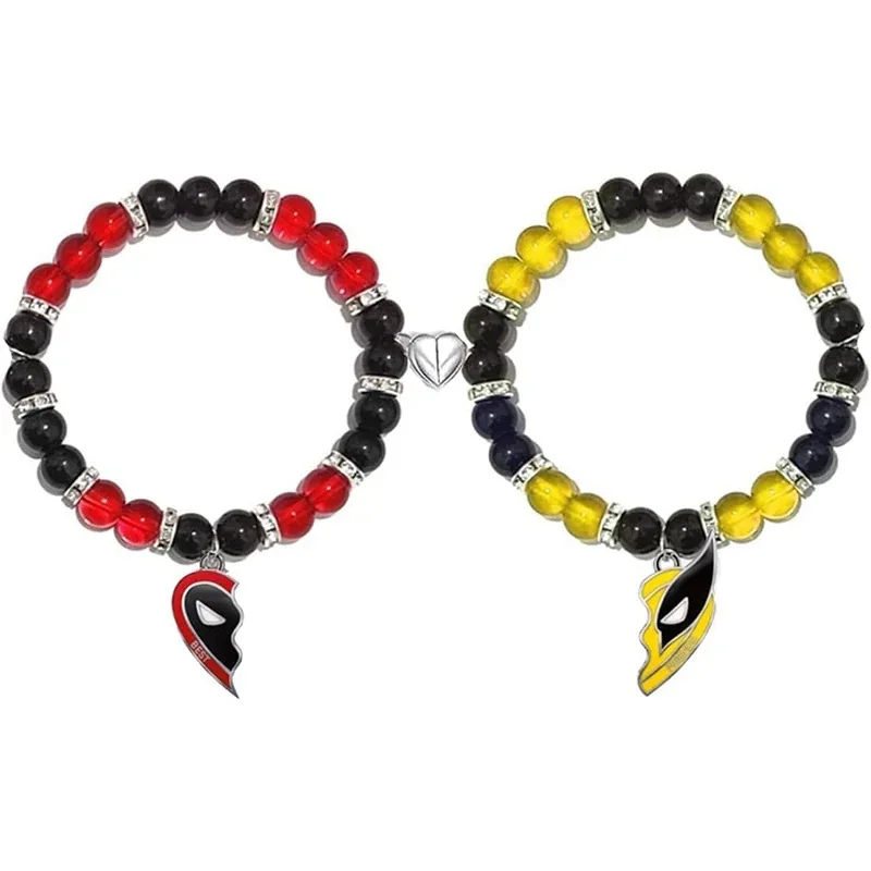 Deadpool 3 Movie Surrounding Bracelet Natural Stone Crystal Beaded Bracelet Best Friend Cosplay Bracelet Decoration Accessories