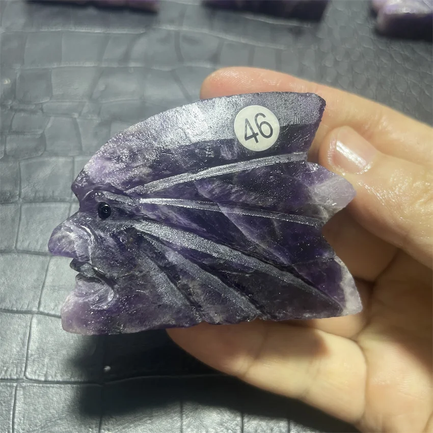 Natural Gemstone  Amethyst Carved Indian Head  Home Decor & Gifts-Perfect for Living Room Unique Gift
