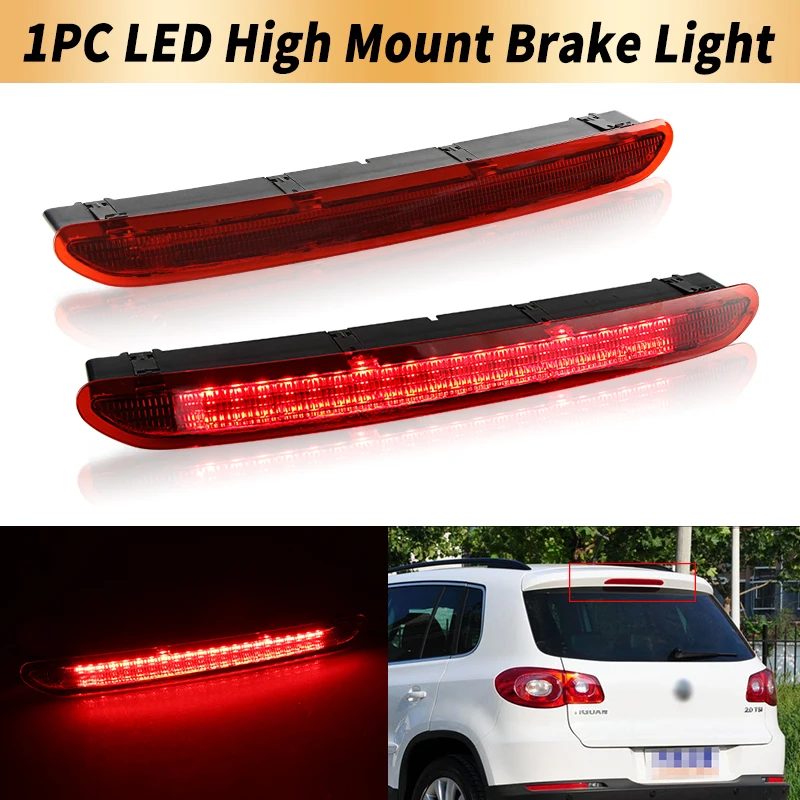 

1 шт. светодиодный третий стоп-сигнал с высоким креплением без отверстия для выхода воды Canbus для VW Tiguan 09-15 GTI Rabbit 06-09 Jetta 10-14 Passat 06-10