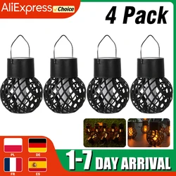 Outdoor Solar Lights Retro Lantern Lantern Lights Hanging Flame Lamp Landscape Lighting Floor Lights Spotlight Home Garden Decor