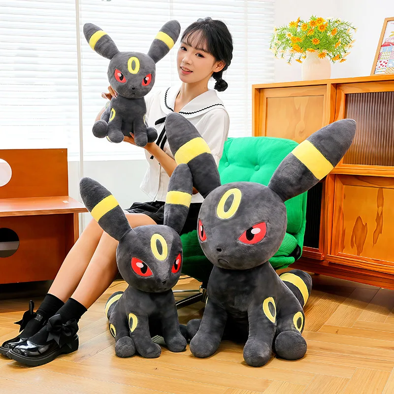45/60/80cm Pokémon Umbreon Plush Toy Cute Doll Cartoon Plushie Anime Soft Pillow Pokemon Eevee Doll Stuffed Plush Birthday Gift