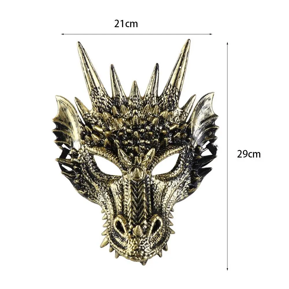 Accessoires de fête pour femmes et hommes, décoration d'halloween et du nouvel an, mascarade de dinosaure, accessoire de Cosplay, masque Anime, masque de Dragon