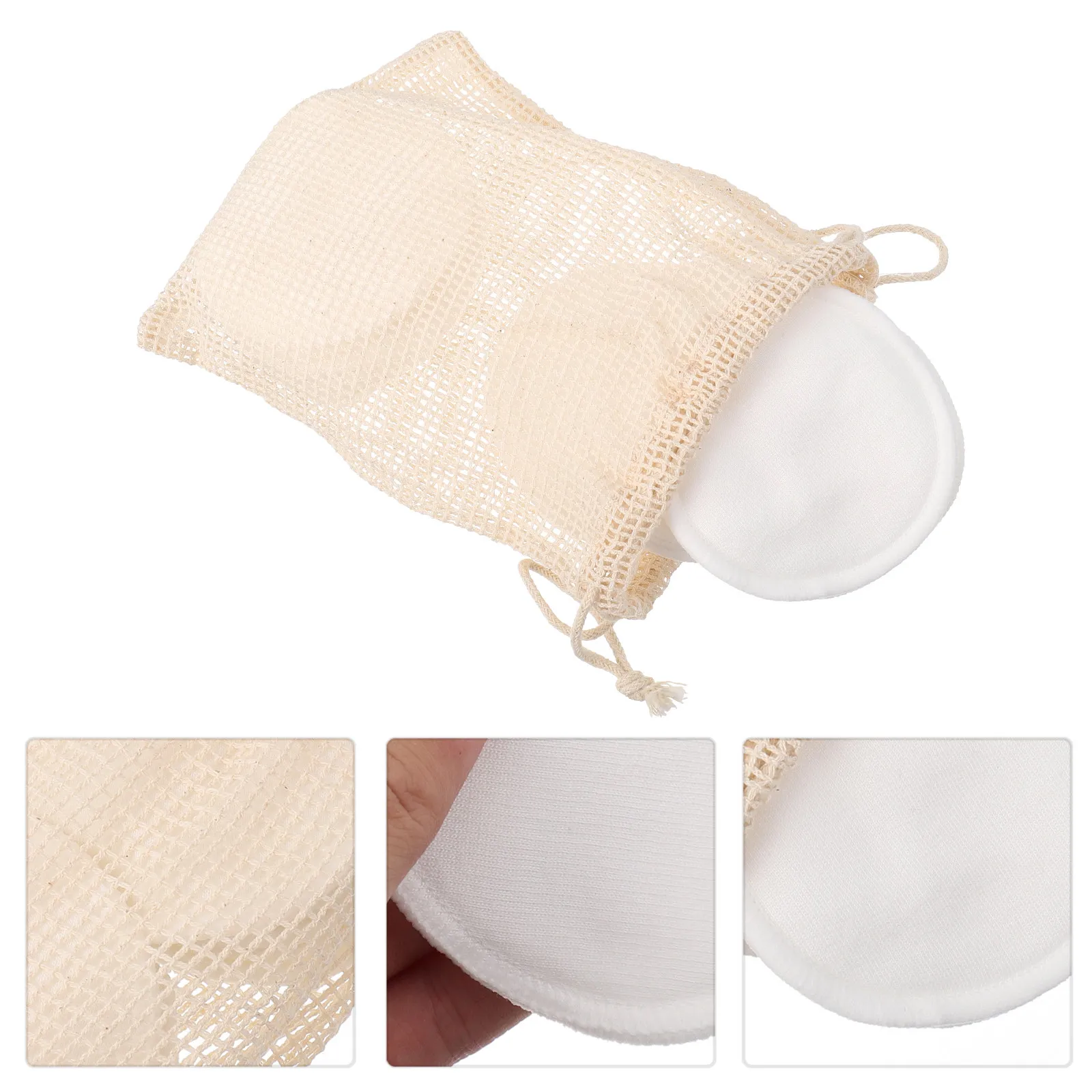 

Набор из 1 шт. многоразовых спонжей для снятия макияжа из бамбукового волокна, портативные салфетки для очищения лица, хлопковые спонжи для женщин