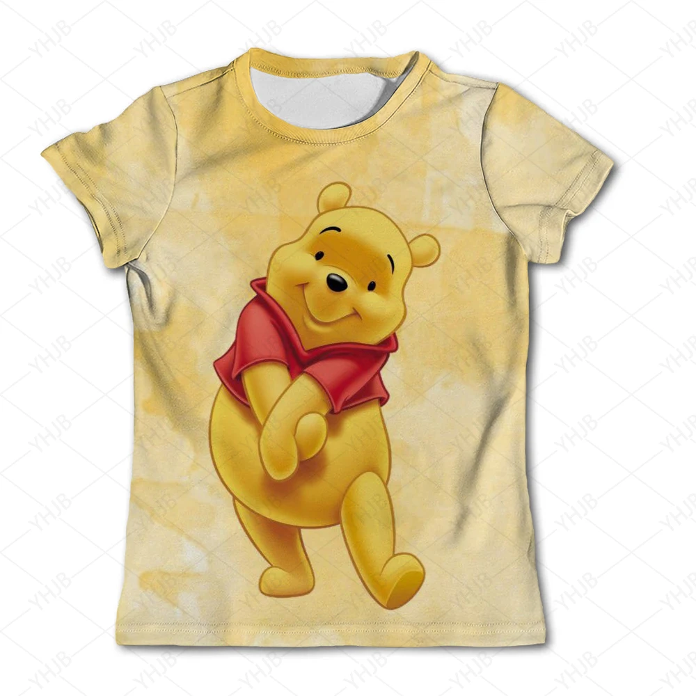 

Girls Short Sleeve T Shirt Children Disney Winnie the Pooh T-shirt Kids Casual Tops and Tees Cartoon T Shirt Children Costumes