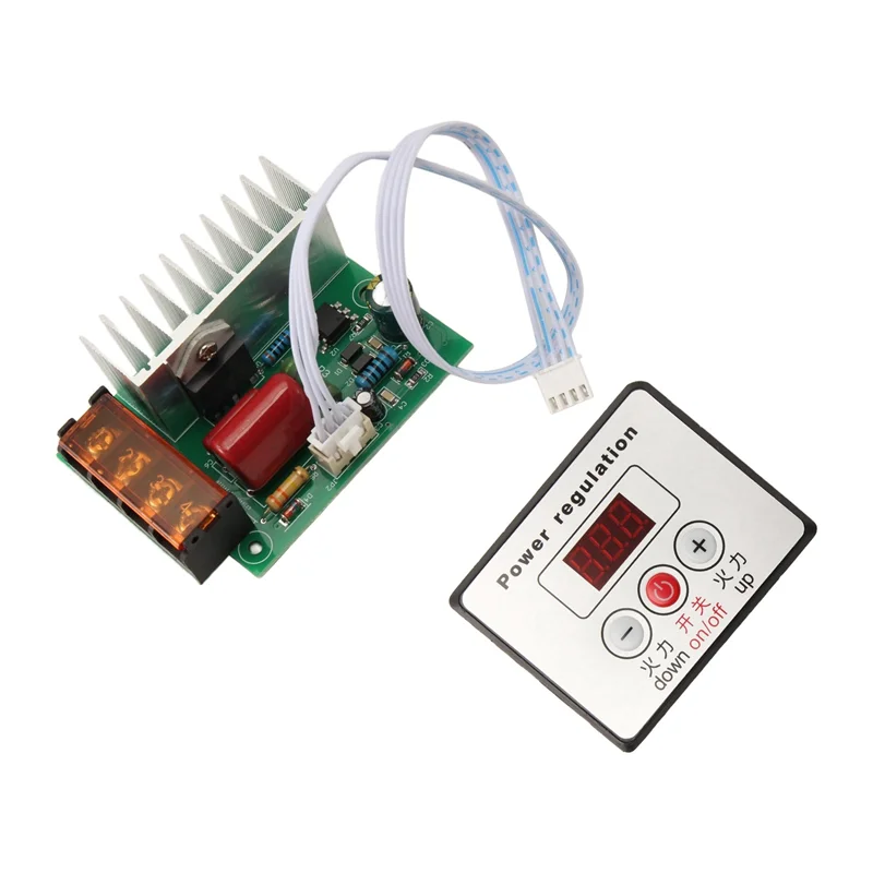 ABFY-2X 4000W AC SCR regulador de voltaje atenuador controlador de temperatura de velocidad del Motor eléctrico para motores de calentador de agua con interruptor