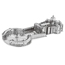 St. Petersburg Cathedral 3D Metal Puzzle Model Kits DIY Laser Cut Puzzles Jigsaw Toy For Children