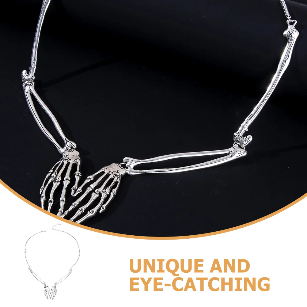 

Hand Necklace Halloween Gothic Pendant Costume Jewelry Creepy Accessory Halloween Necklace Hand Neck Pendant