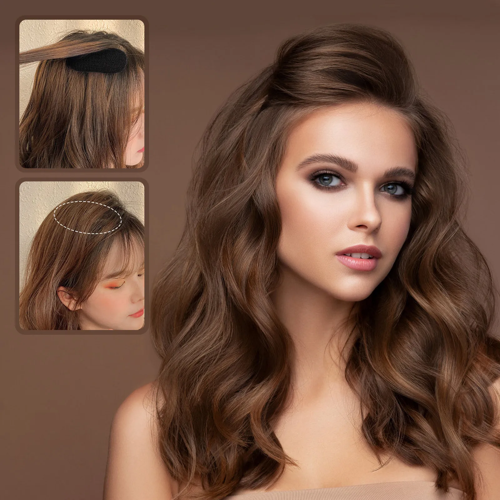 5Pcs Hair Volume Bump Pads Clip Insert Premium Safe Material Natural Look Hair Styling Tool Durable Comfortable Women