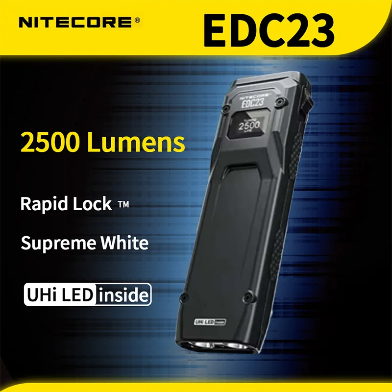 NITECORE EDC23 Tactical Flashlight Strong Light Self-Defense Ultra-Thin Strong Light Flashlight