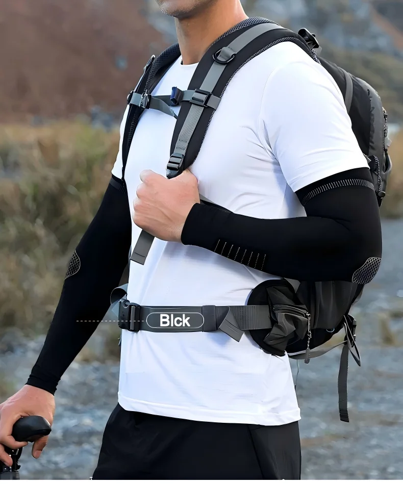 

Men’s UPF 50+ Cooling Arm Sleeves for Cycling Running Golf, Summer Sun Protection Sport Sleeves High Elasticity Breathable